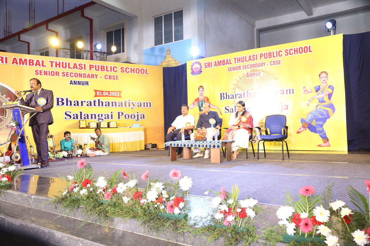 Sri Ambal Thulasi Public School - Bharathanatiyam Salangai Pooja 2023