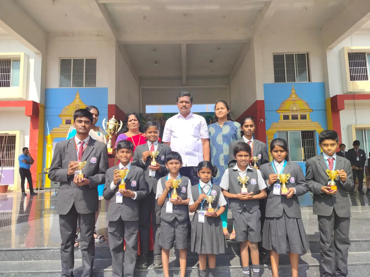 Sri Ambal Thulasi Public School - Tirupur District Yogasana Association & Lions Club of Tirupur Greater